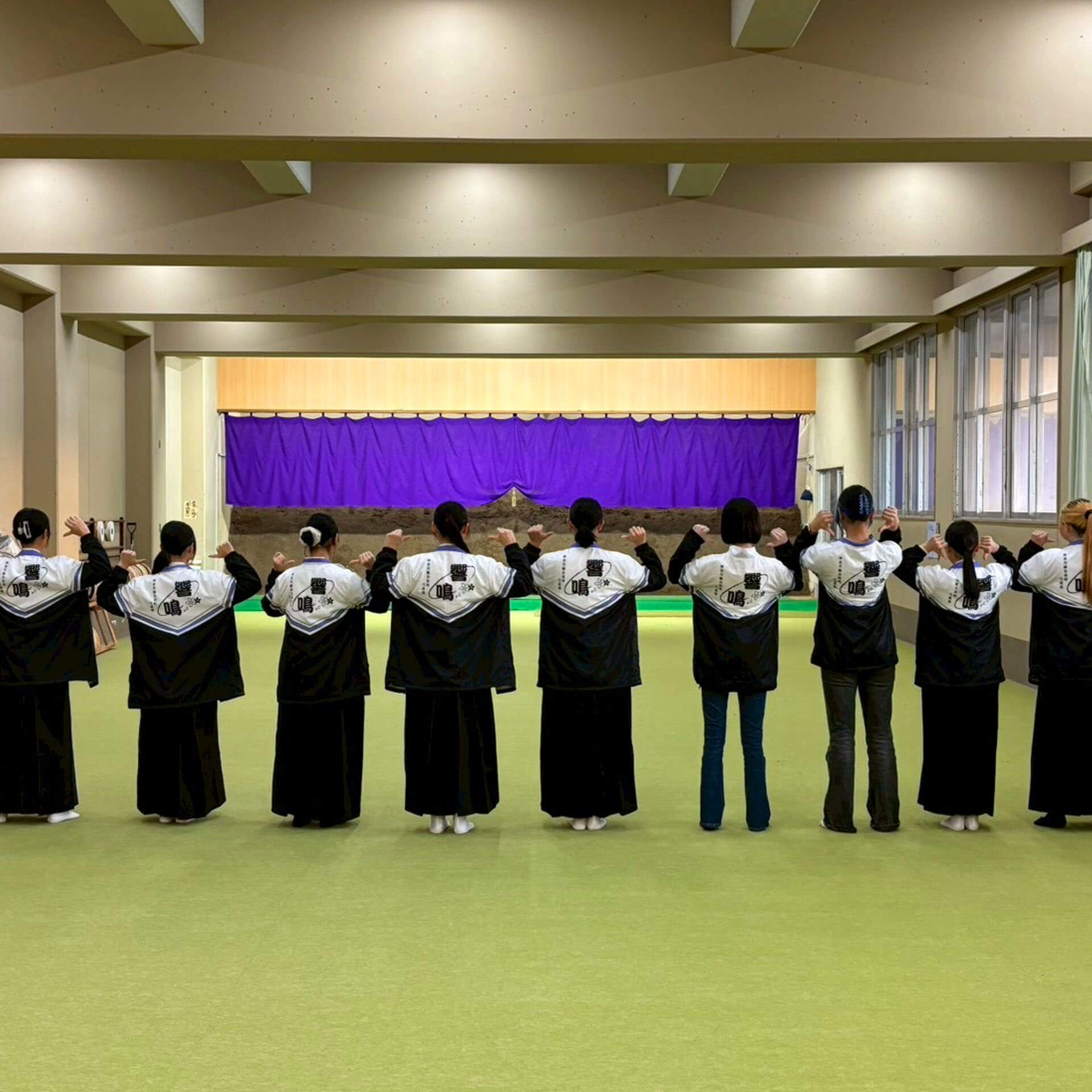 神奈川総合高校弓道部のオリジナルウインドブレーカー_03