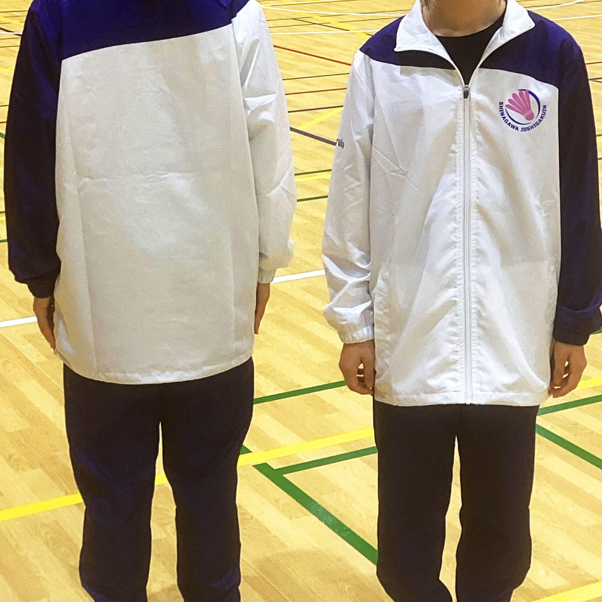 品川女子学院バドミントン部のオリジナルウインドブレーカー_02