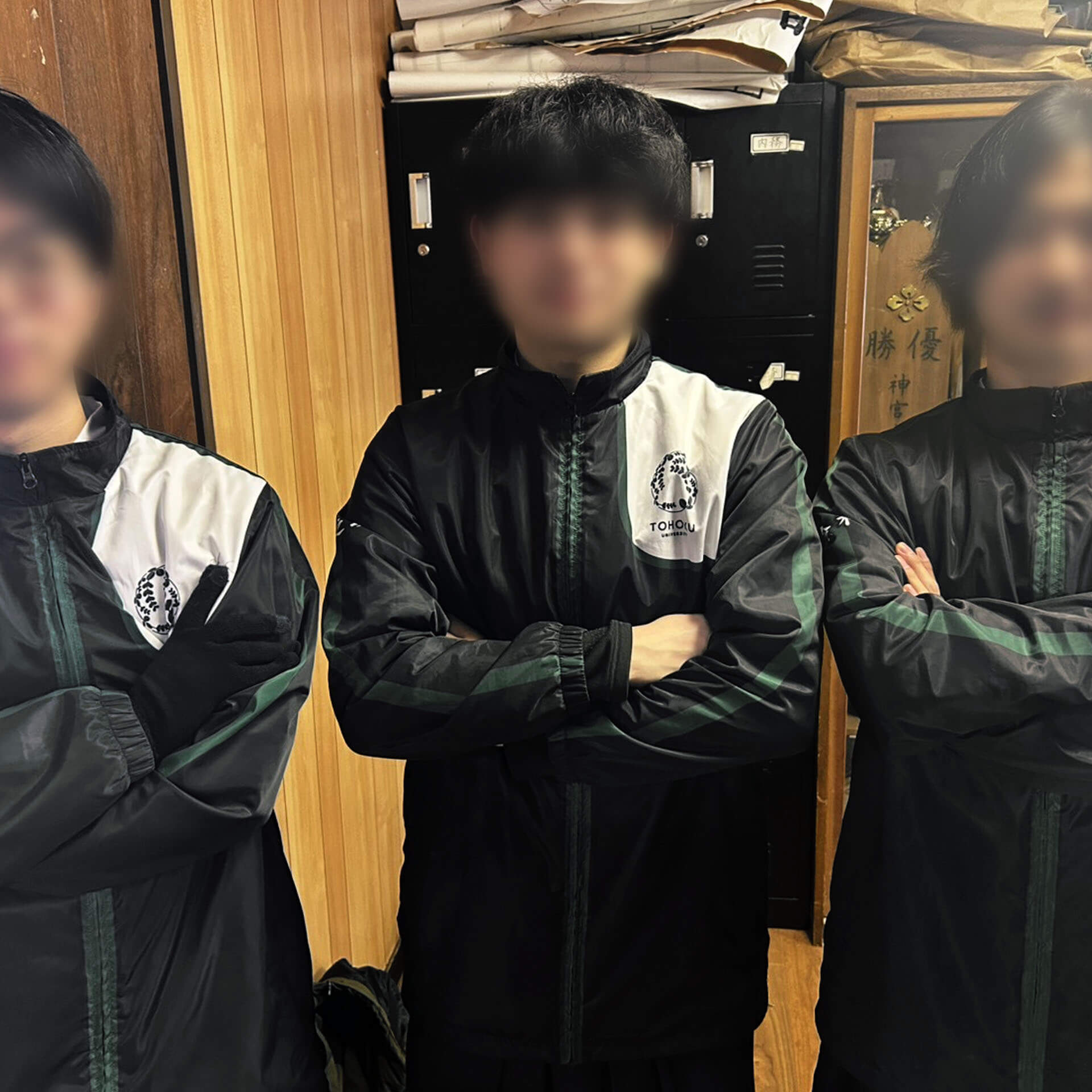 東北大学弓道部様のオリジナルウインドブレーカー_01