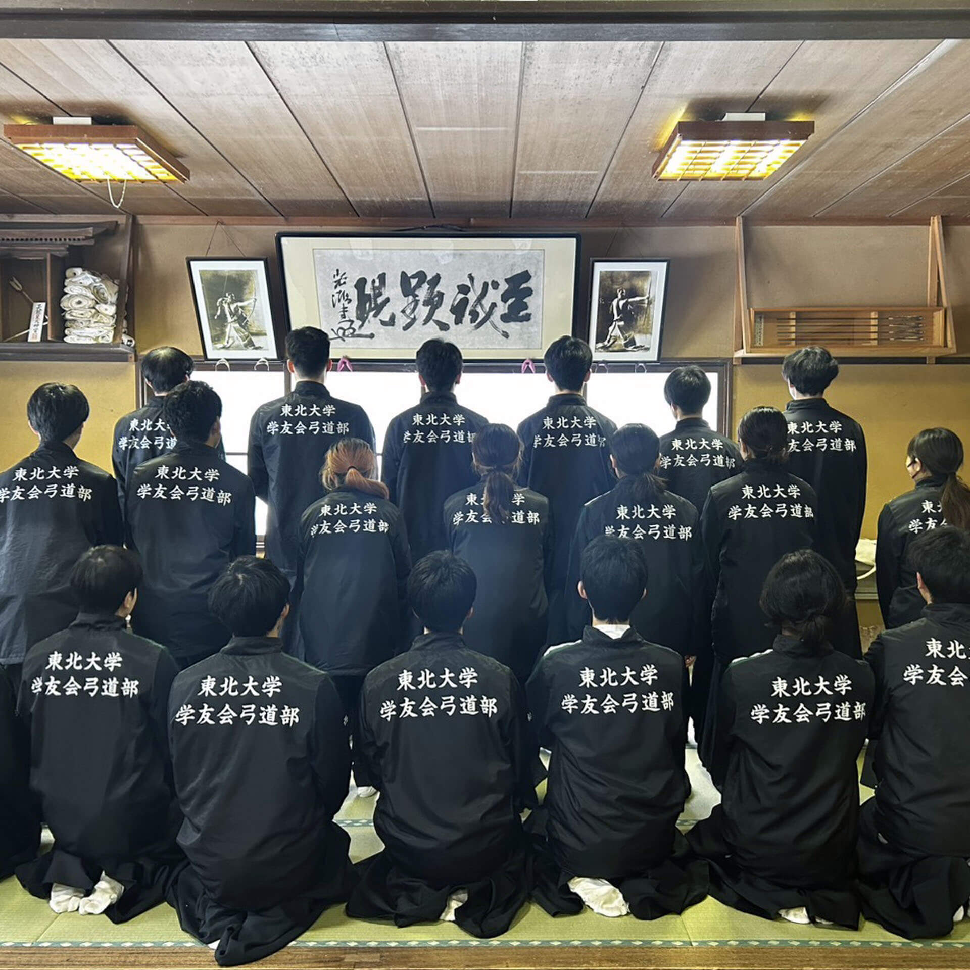 東北大学弓道部様のオリジナルウインドブレーカー_04